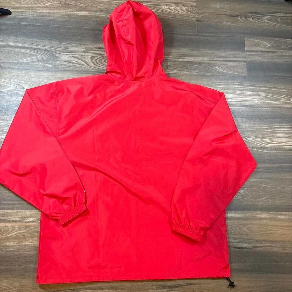 Nike red cotton & polyester shorts with white swoosh